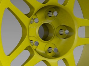 chevrolet camaro gs racecar 2008 rim 3D 模型