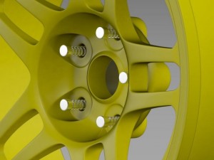 chevrolet camaro gs racecar 2008 rim 3D 模型