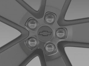 chevrolet camaro redflash 2010 rim 3D मॉडल