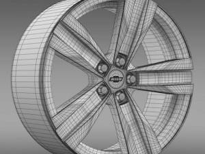 chevrolet camaro sema 2011 rim Modello 3D