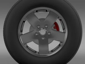 jeep wrangle wheel 3D Model