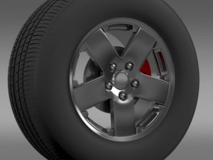 jeep wrangle wheel Modelo 3D