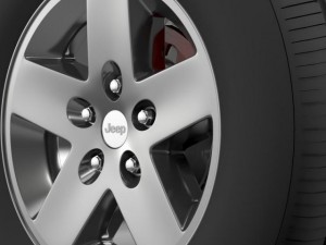 jeep wrangler rubicon wheel 3D Model
