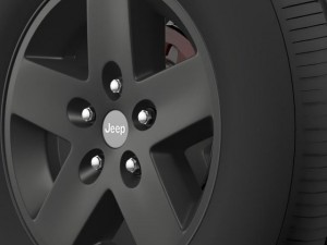 jeep wrangler rubicon black wheel Modelo 3D