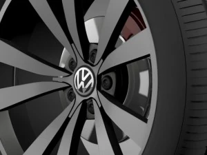 vw beetle 2012  wheel 3D Model