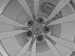 vw beetle 2012  wheel 3D Model