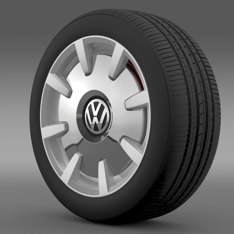 vw beetle design 2012 wheel 3D Model .c4d .max .obj .3ds .fbx .stl .blend