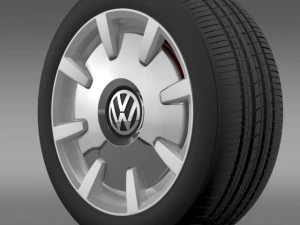 vw beetle tasarım 2012 tekerlek 3D Model