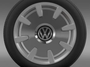 vw beetle design 2012 wheel 3D Model