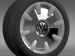 vw beetle design 2012 wheel Modelo 3D