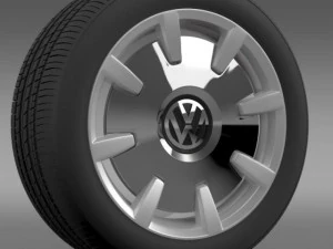 vw beetle design 2012 wheel 3D Model