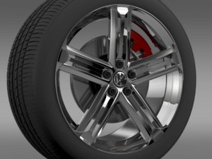vw beetle r concept wheel 3D Модель