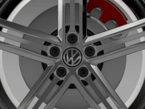 vw beetle r concept wheel 3D Model
