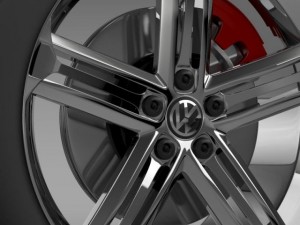 vw beetle r concept wheel 3D Модель