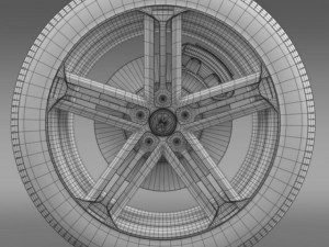 vw beetle r concept wheel 3D Модель