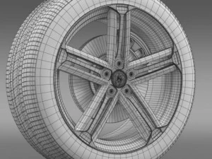 vw beetle r concept wheel 3D Model