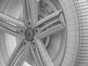 vw beetle r concept wheel 3D Модель
