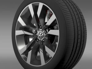 vw beetle tdi 2012 tekerlek 3D Model