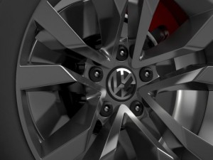 vw beetle tdi 2012 wheel 3D Model