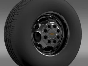 chevrolet silverado 2500hd 2wd crew 2008 3D Model