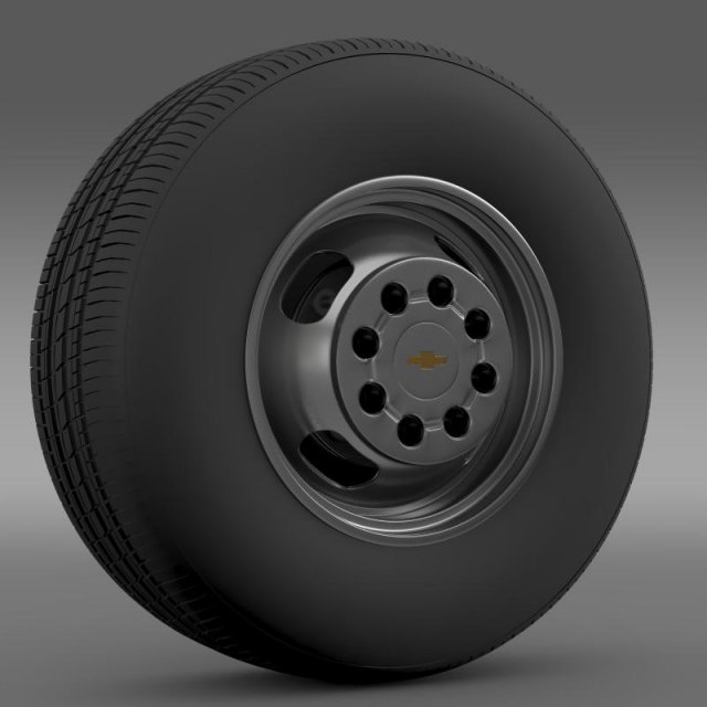 chevrolet silverado 3500hd 2008 3D 模型 .c4d .max .obj .3ds .fbx .stl .blend 