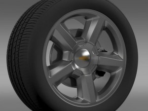 chevrolet tahoe 2008 wheel 3D Model