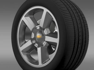 chevrolet tahoe 2008 wheel 3D Model