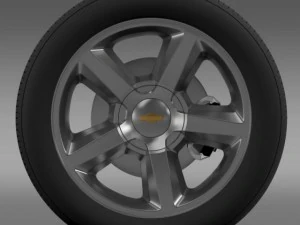 chevrolet tahoe 2008 wheel 3D Model