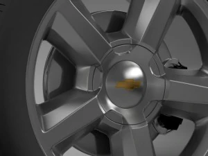 chevrolet tahoe 2008 wheel 3D Model