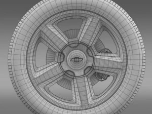 chevrolet tahoe 2008 wheel 3D Model