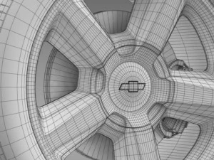chevrolet tahoe 2008 wheel 3D Model