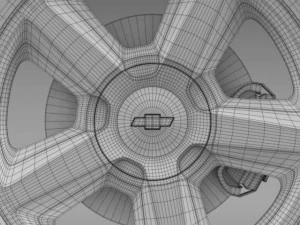 chevrolet tahoe 2008 wheel 3D Model