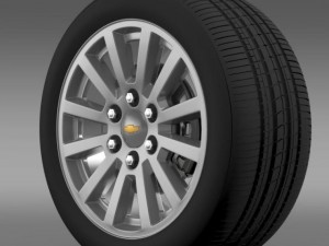 chevrolet tahoe hybrid 2012 wheel 3D Model