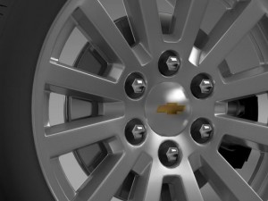 chevrolet tahoe hybrid 2012 wheel 3D Model