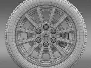 chevrolet tahoe hybrid 2012 wheel 3D Model