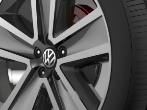 vw crosspolo 2011 wheel Modelo 3D