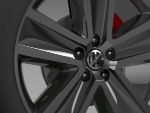 vw crosspolo 2011 wheel Modelo 3D