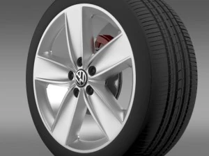 roda vw polo 2010 Model 3D