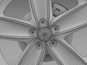vw polo 2010 wheel 3D-Modell
