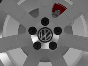 vw polo blue uk 2010 wheel 3D Model