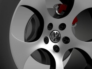 vw polo gti 2011 wheel 3D Model