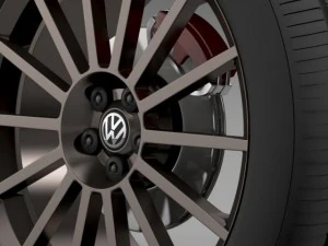 vw polo r wrc street wheel 3D Model