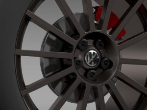 vw polo r wrc street wheel 3D 模型