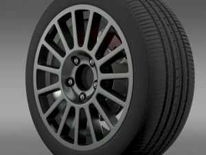 vw polo r wrc wheel 3D Model