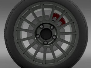vw polo r wrc wheel 3D Model