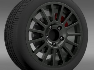 vw polo r wrc wheel 3D Model
