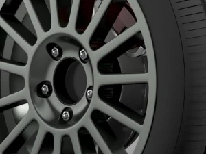 vw polo r wrc wheel 3D Model