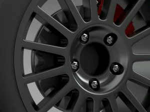 vw polo r wrc wheel 3D Model
