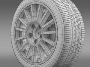 vw polo r wrc wheel 3D Model