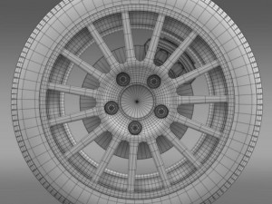 vw polo r wrc wheel 3D Model
